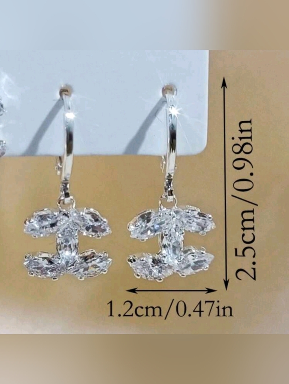 Chanel Style Earrings - Picture 3 of 5